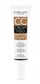 Labcare CC Crema Viso Medium Light - Labcare Cosmetics - 30 ml - Crema colorata uniformante e idratante per pelli chiare e medio chiare